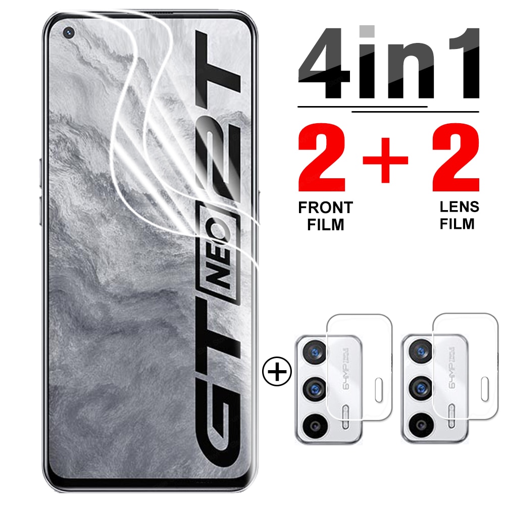 4 in 1 Hydrogel Film for Oppo Realme GT Neo2T Screen Protector Protective films For Realme GT Neo 2T 5G Safety Film Not Glass