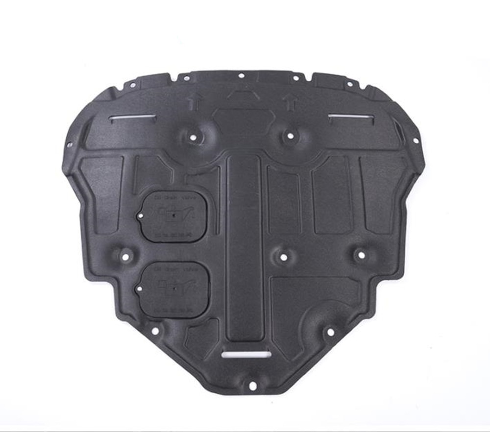 For Jeep Commander 2.0T 2018 2019 Under Engine Guard Board Splash Shield Mud Fender Plate Cover Black Chassis Mudapron Mudguard