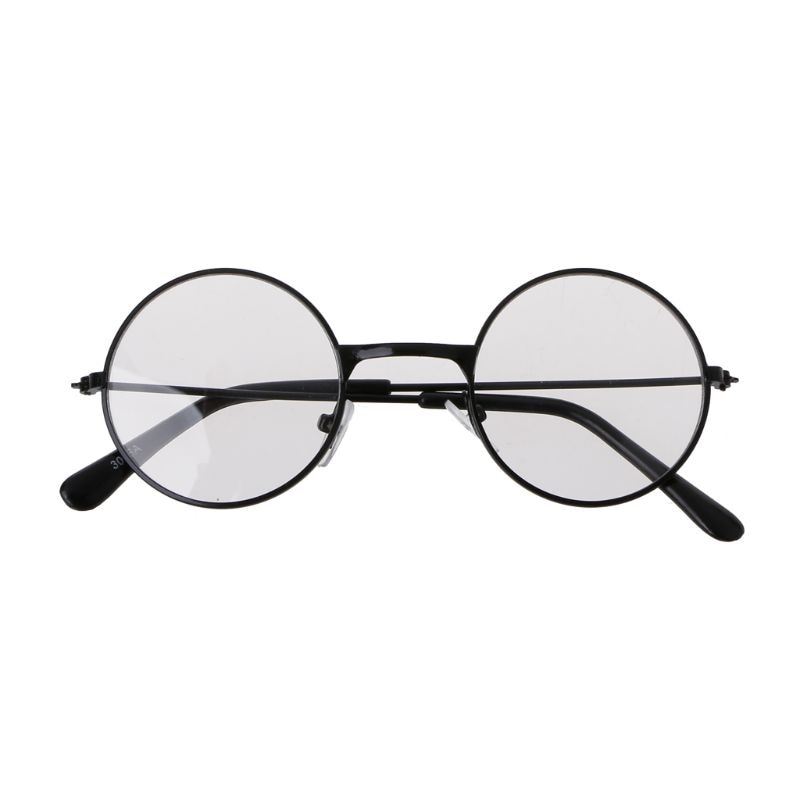 Kids Women Men Fashion Vintage Retro Metal Frames Clear Lens Glasses Eyewear Big Round Circle Glasses