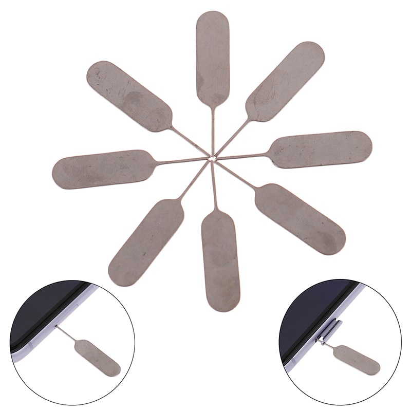 Sim Card Tray Ejector Eject Pin Key Removal Tool For IPhone IPad Samsung Galaxy For Huawei Xiaomi Tablets Sim 10Pcs Accessories