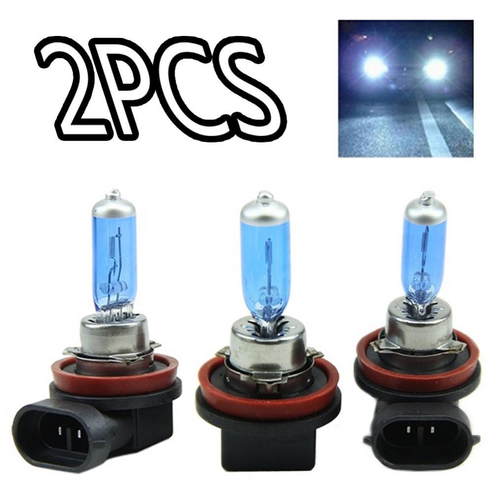 80% Hot Sell 2Pcs H11 100W Car Xenon Halogen Headlight Headlamp Super Bright White Lamp Bulb