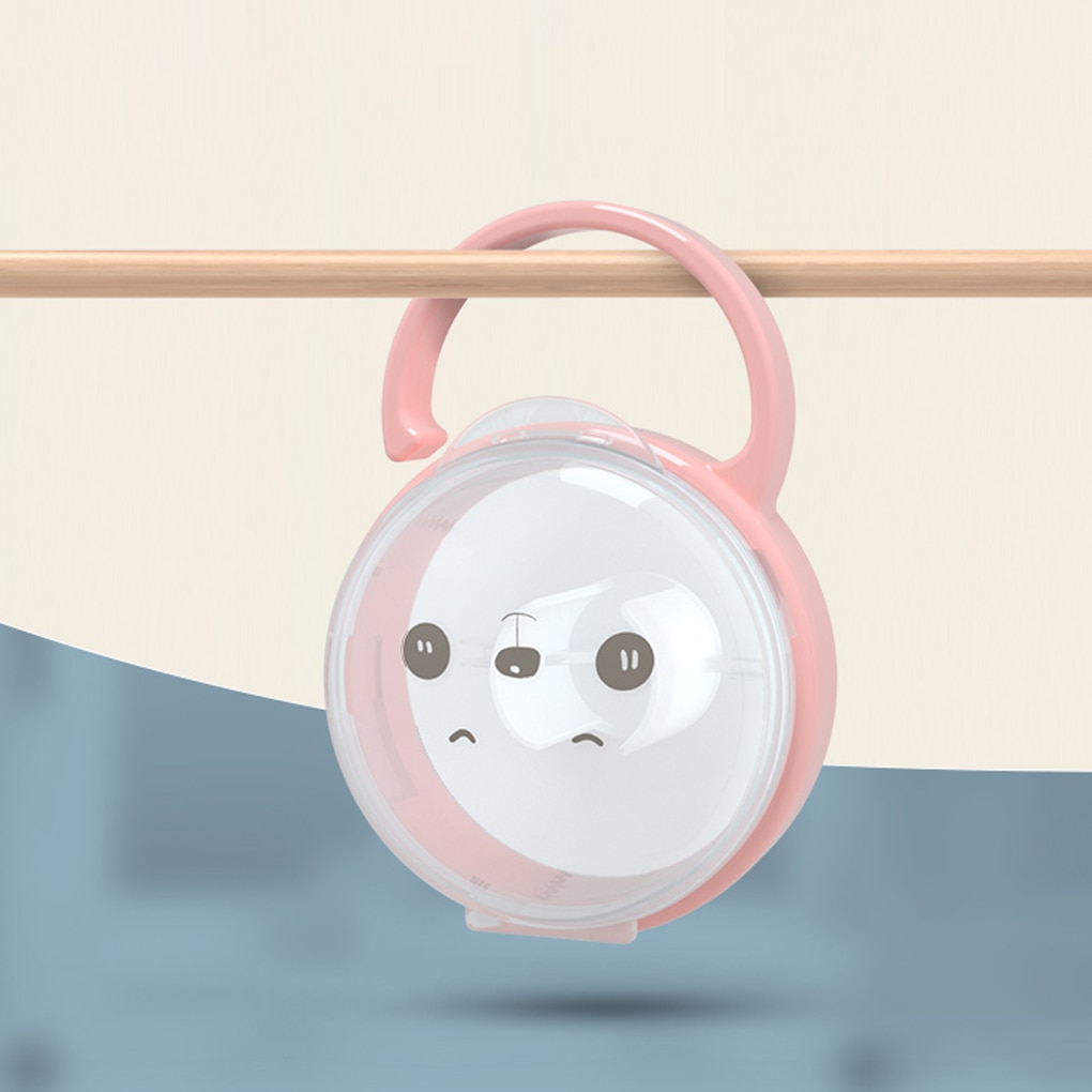 Portable Pacifier Holder Nipple Case With Pacifier Cute Pacifier Storage Box With Hook Pacifier PP Plastic Box Wholesale