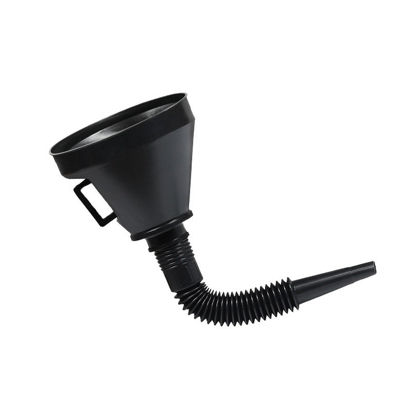 Plastic Funnel 13cm Diameter Oil Funnel with Flexible Extension Nozzle for Cars and Motorcycles, Engine Oil, Liquid, Diesel