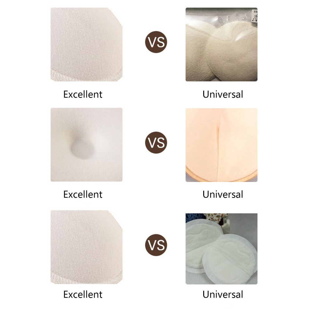 8pcs Milk Nursing Convenient Washable Breathable Ultra Thin Comfortable Maternal Soft Breast Pad Durable Absorbent Reusable