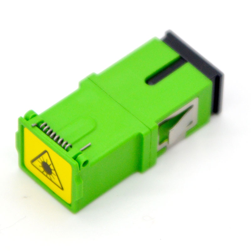 Hot sell 100pcs Optical Fiber Adapter Connector No Ear Dust Cover SC/UPC/APC Simplex Flange Coupler Free Shipping To Brazil