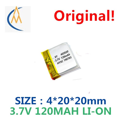 402020 120 mah lithium-ion polymer battery 3.7 V bluetooth headset since shaft LDE lamp battery
