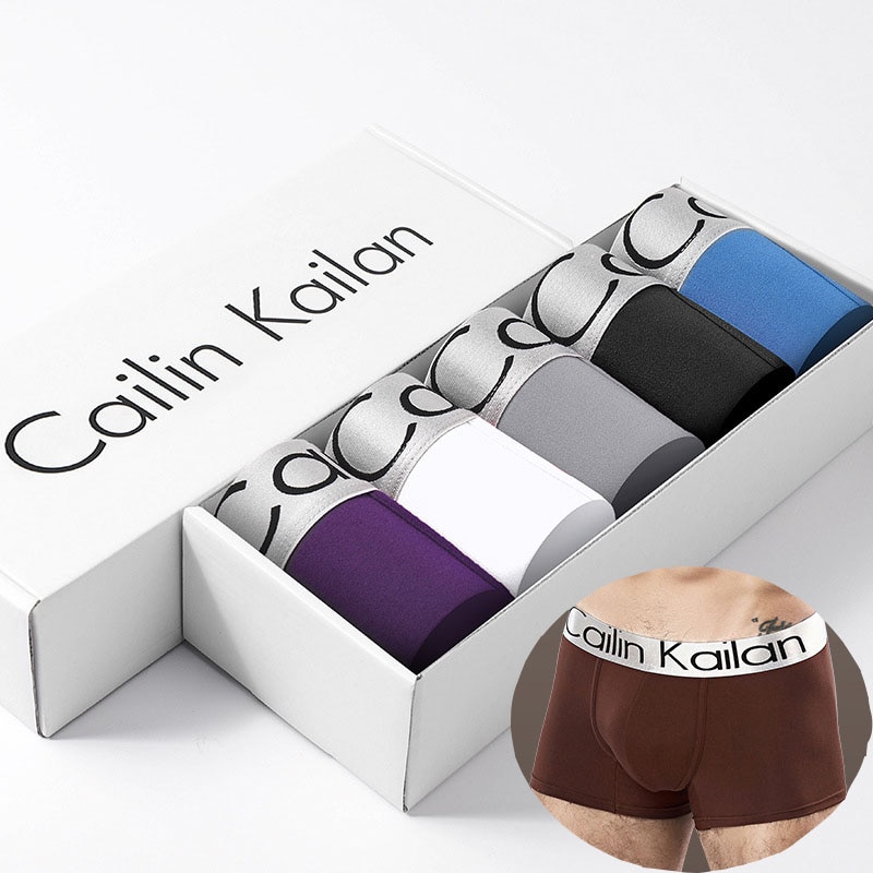 Cailin Kailan Men's Shorts Boxers Hombre Milk Fiber Calzoncillos Hombre Mens Boxer Briefs Underpants Bokserki Meskie Pantie