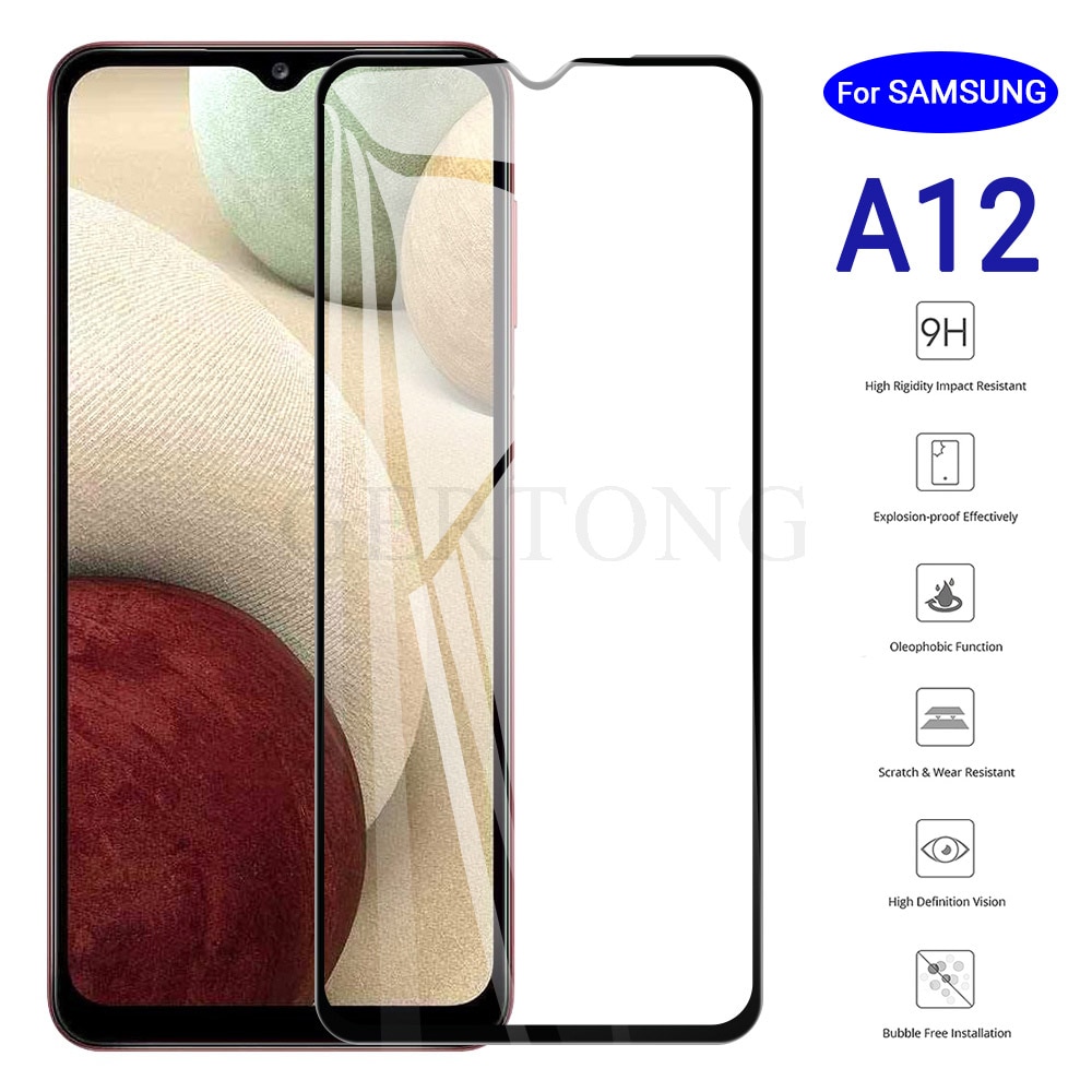 Tempered Glass for Samsung Galaxy A12 Screen Protector on for samsung A12 glass Touch Sensitive Case Cover 9H Hardness Film