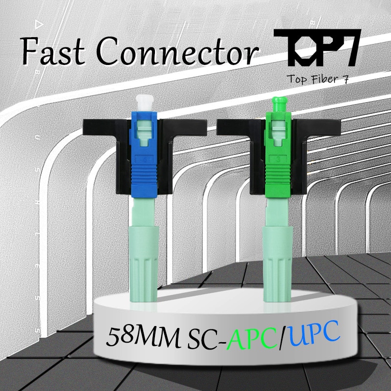 58MM SC APC/SC UPC SM Single-Mode Optical Connector FTTH Tool Cold Conector Fiber Optic Fast Connnector Adapter