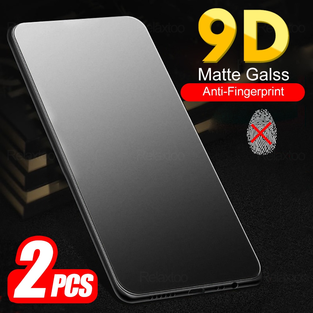 2pcs Matte Tempered Glass For Xiaomi Poco X3 NFC Xiomi Mi Pocophone Poko M3 M4 Pro 5G F3 X F 3 M 4 Screen Protector Frosted Film