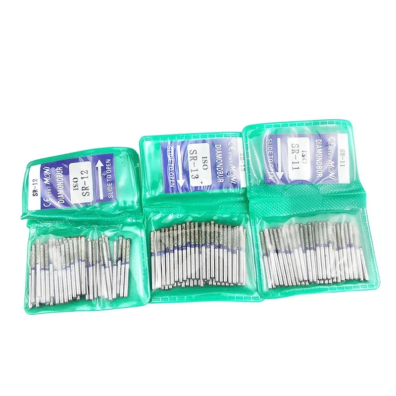3types Medical Drills SR Series Dental Diamond FG High Speed Burs Teeth Whitening Polishers Drills Dentist Supplies 50pcs/set