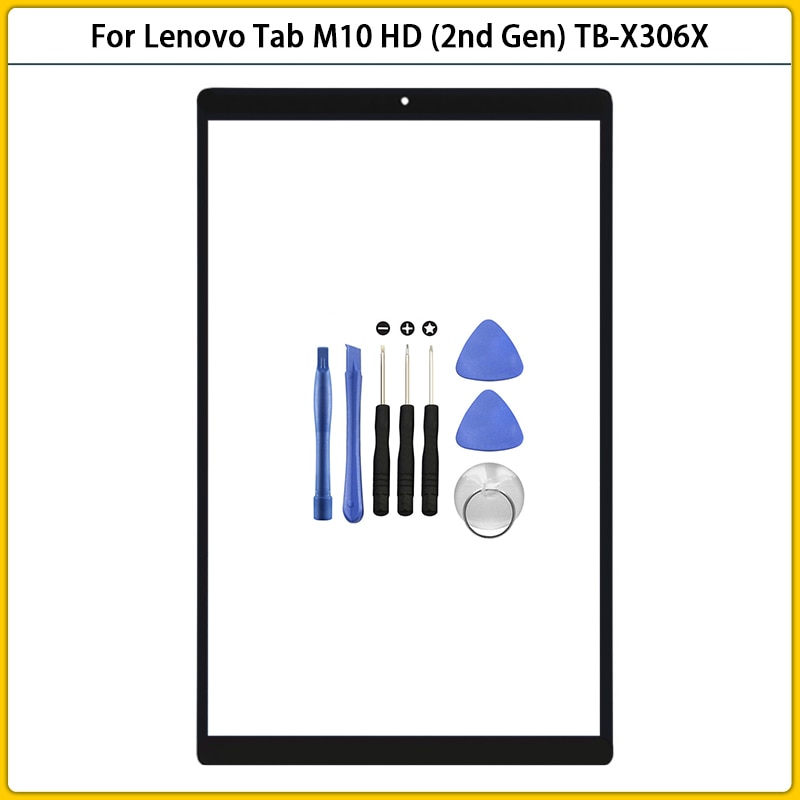 New For Lenovo Tab M10 HD (2nd Gen) TB-X306X TB-X306F TB-X306V X306 Touch Screen Glass LCD Front Outer Glass Panel Replace