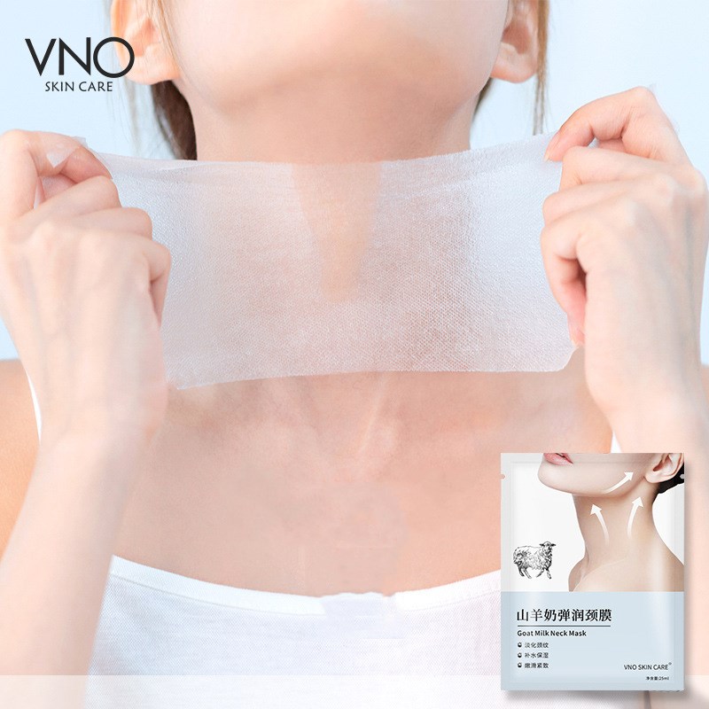 Goat Milk Neck Mask Desalination Neck Wrinkles Patch Moisturizing Neck Care Cream and Neck Mask Patch Anti Wrinkle Skin Care