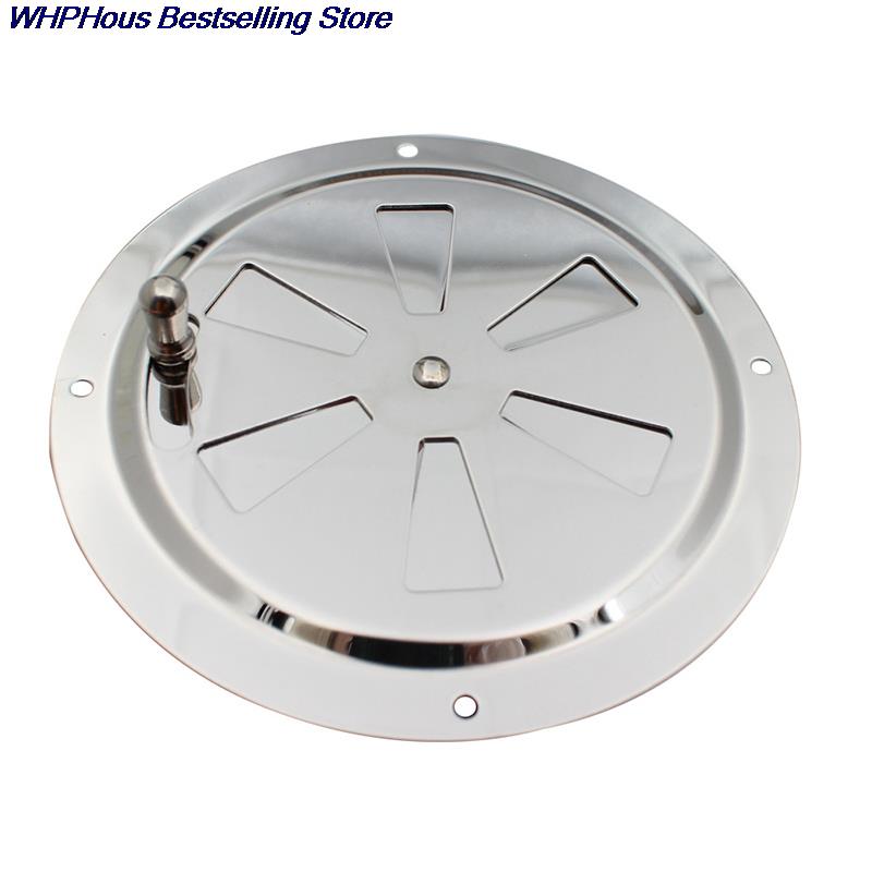 1pc Air Louver Vent Stainless Steel 316 Boat Marine Round Grille Ventilation Louvered Ventilator Grill Cover Side Knob Opening