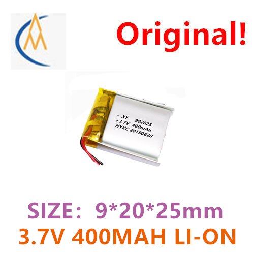 902025 polymer lithium battery 400mah 3.7V rechargeable battery beauty instrument dog trainer vibrator