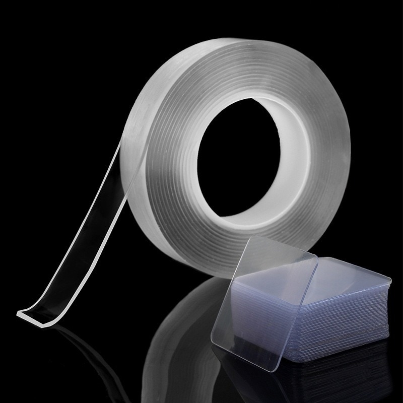 Nano Tape Tracsless Double Sided Tape Transparent No Trace Reusable Waterproof Adhesive Tape PVC Non-perforated Strong Stickers