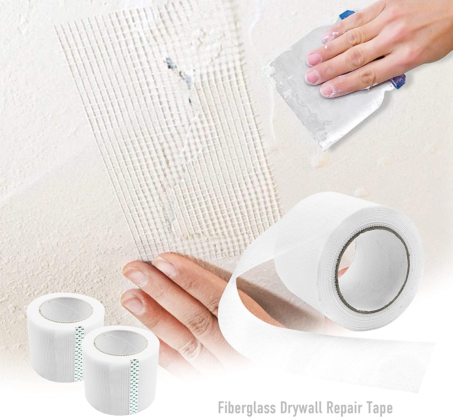 Self-Adhesive Drywall Repair Fabric Fiberglass Adhesive Tape for Wall Cracks