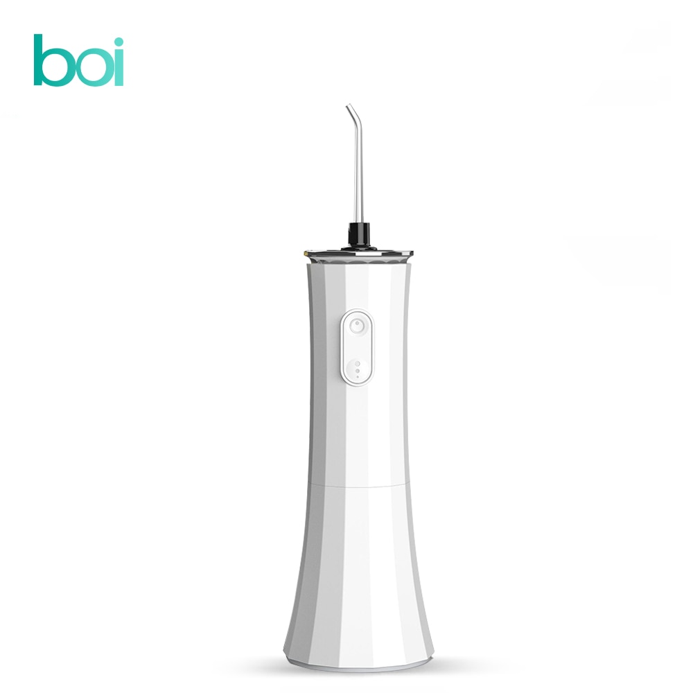 [Boi] Rechargeable 300ml Gum Care Smart Electric IPX7 Lens Design Removable Oral Irrigator For Adult 5 Modes Dental Water Jet