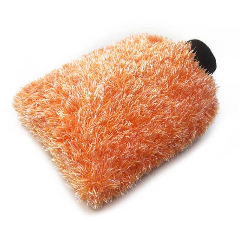 2022 New Scratch Free Microfiber Fluff Quick Automotive Wash Mitt Brush Polishing Wax Glove Sponge for Car Care Helper