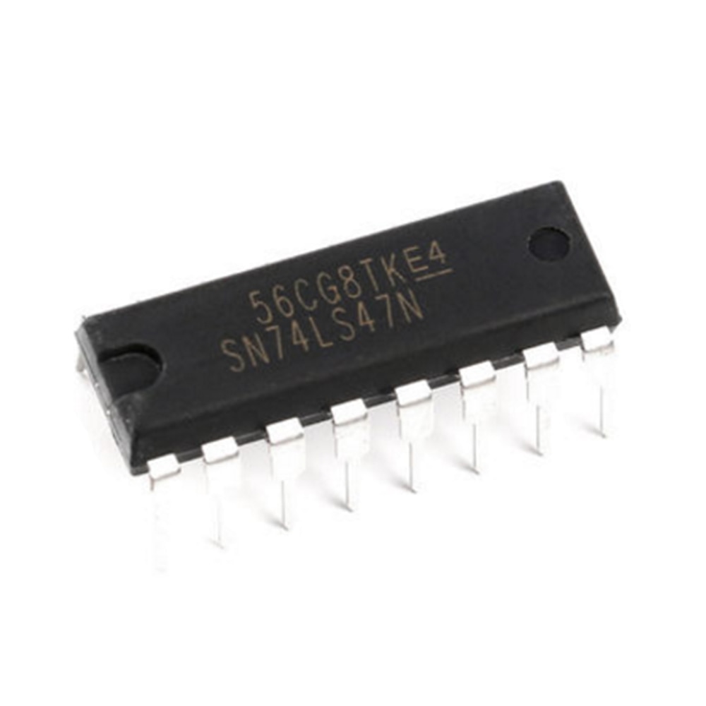 10pcs/lot New SN74LS47N 74LS47 74LS47N HD74LS47P DIP-16 BCD to 7-Segment Decoder/Driver IC