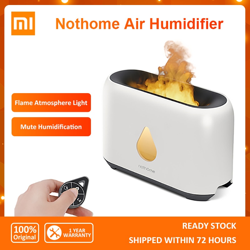 Xiaomi Nathome Flame Humidifier USB Remote Control Aroma Diffuser Three-speed Timing Air Humidifier For Home Car Office Bedroom