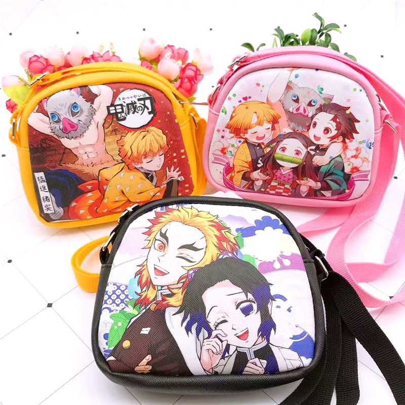 Cartoon Children's Girl's Boy's Portable Japanese Pu Carry Storage 15*13*5Cm