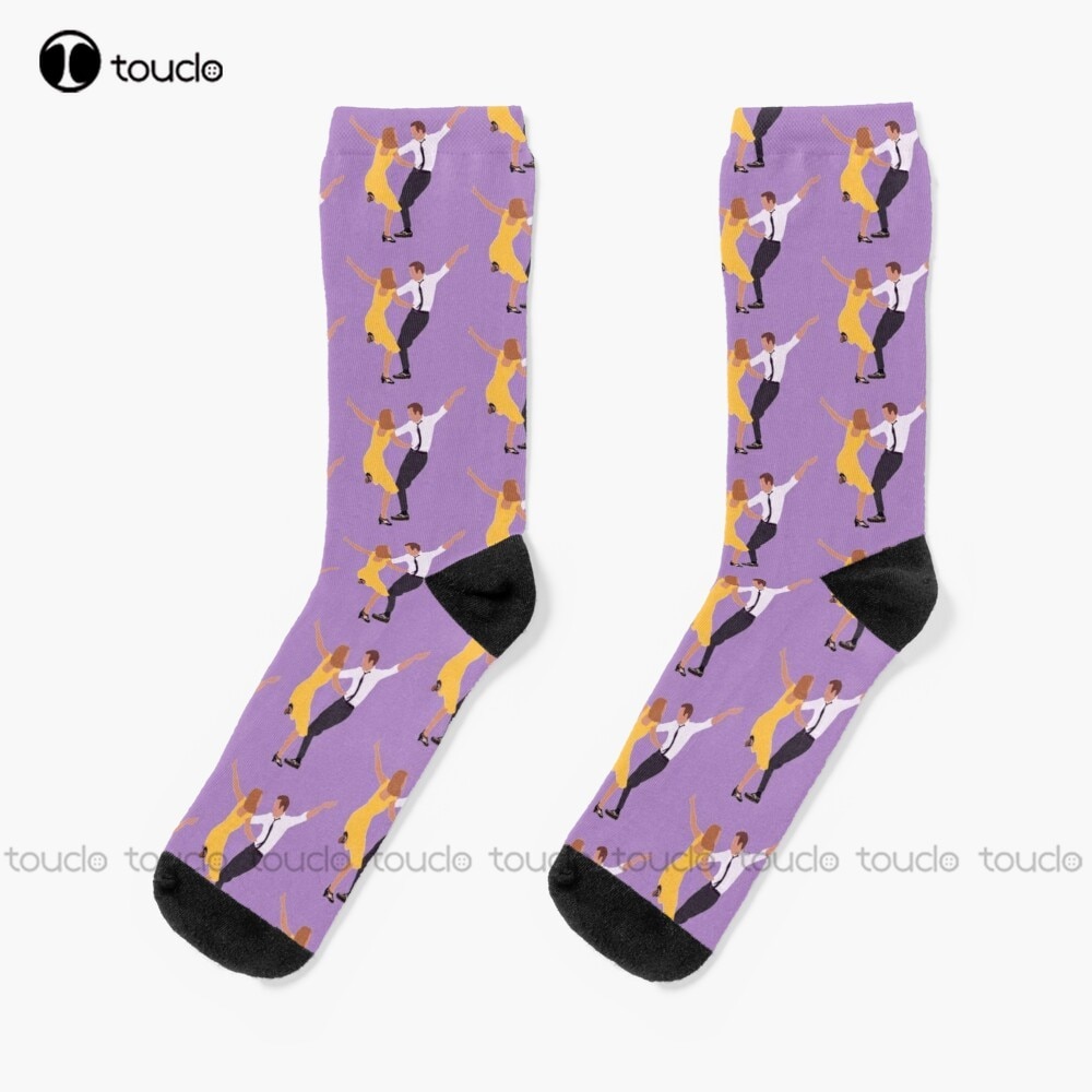 La La Land Socks Mens Socks Thanksgiving Christmas New Year Gift Unisex Adult Teen Youth Socks Hd High Quality Custom Sock