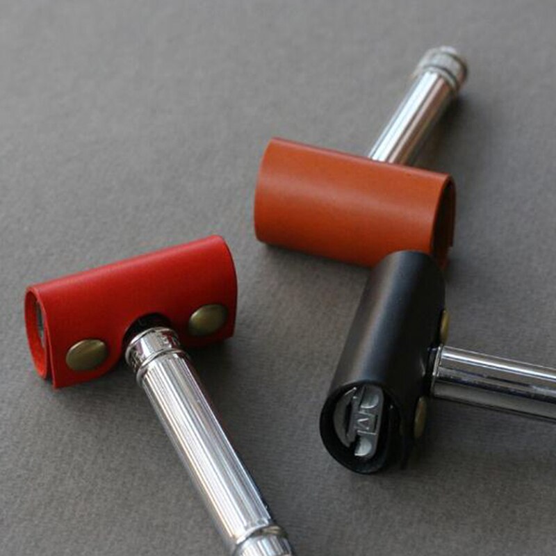 Safety Razor Leather Protective Cover Cutter Head Protective Case Genuine Leather Safety Razor Head Cover