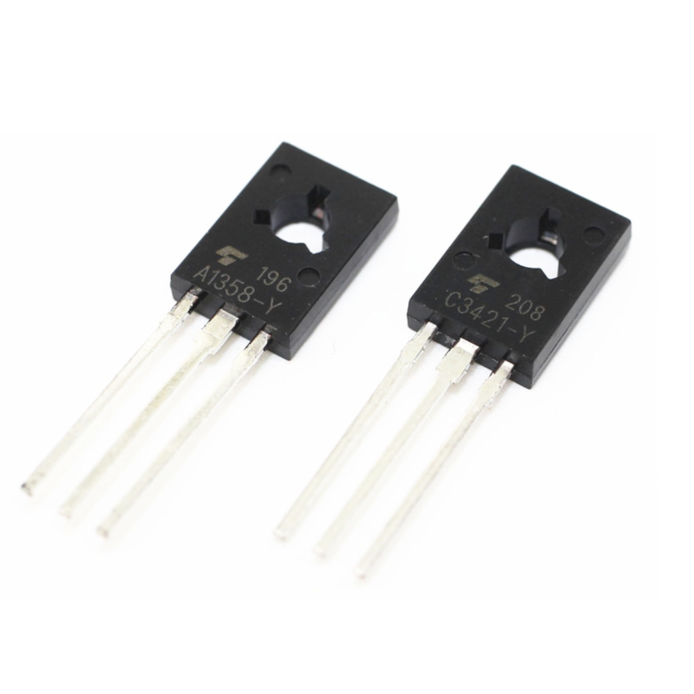 10pcs 2SA1358 2SC3421 (5PCS* A1358 +5PCS* C3421 ) 2SA1358-Y 2SC3421-Y TO-126 TRANSISTOR