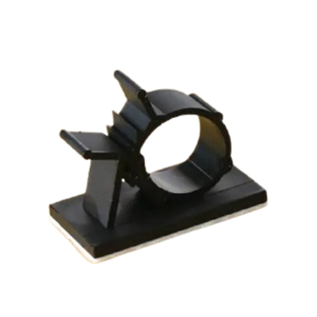 10pc Cable Clamp Self-adhesive Cable Management Clamp Desktop Wire Holder Storage Organizer Data Cable Fixing Clamp