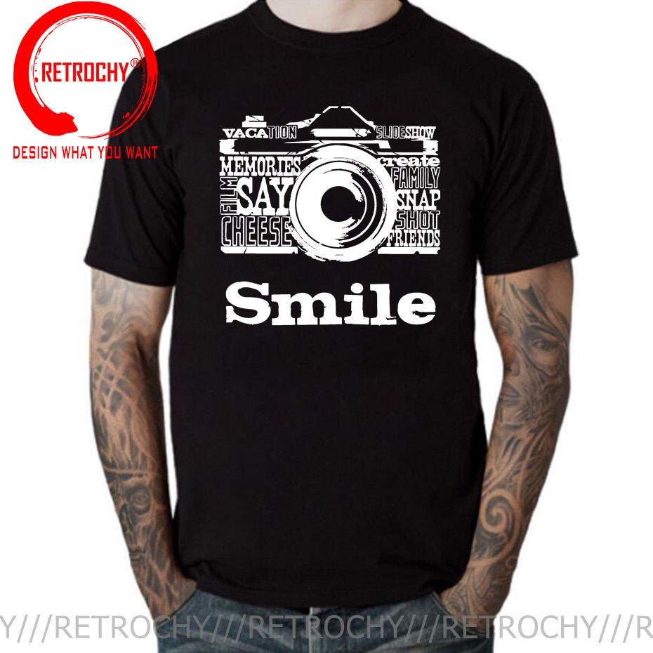 I Shoot People Camera Art Love Photography Men T Shirt man Summer Smile Style Oversized Novelty O Neck Funny T-Shirt Cotton Tees