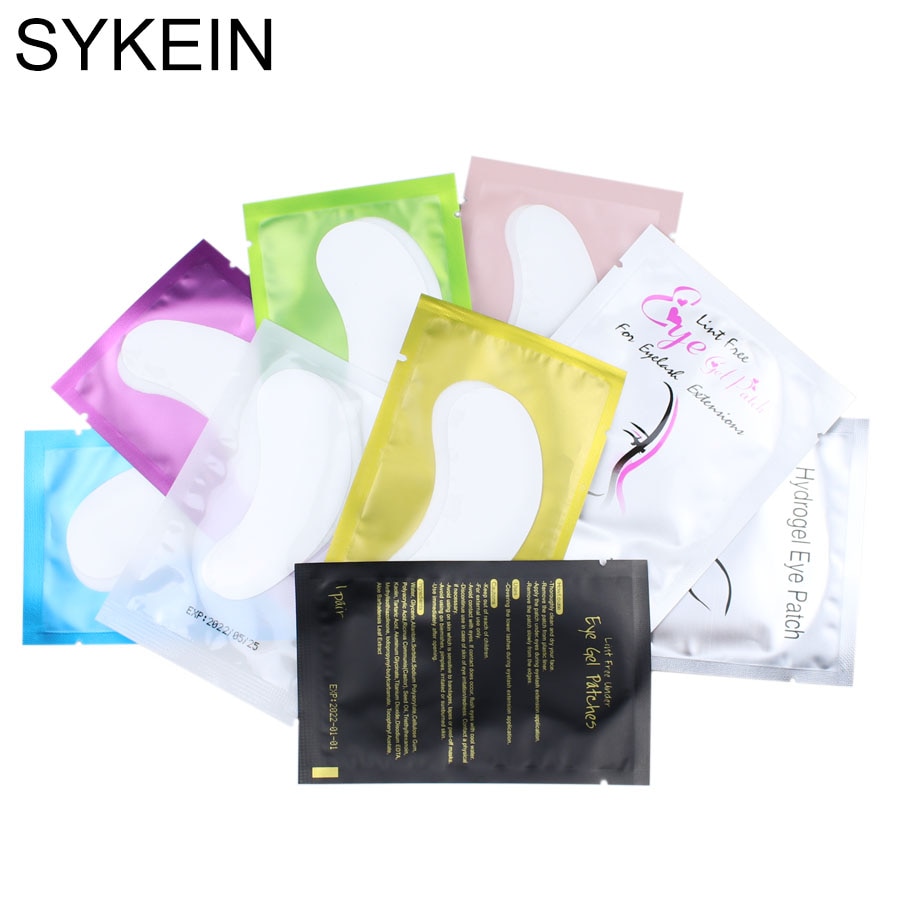 100 pairs Eyelash Extension Paper Patches Grafted Eye Stickers Eyelash Under Eye Pads Lint Free Hydrating Eye Paper Patches