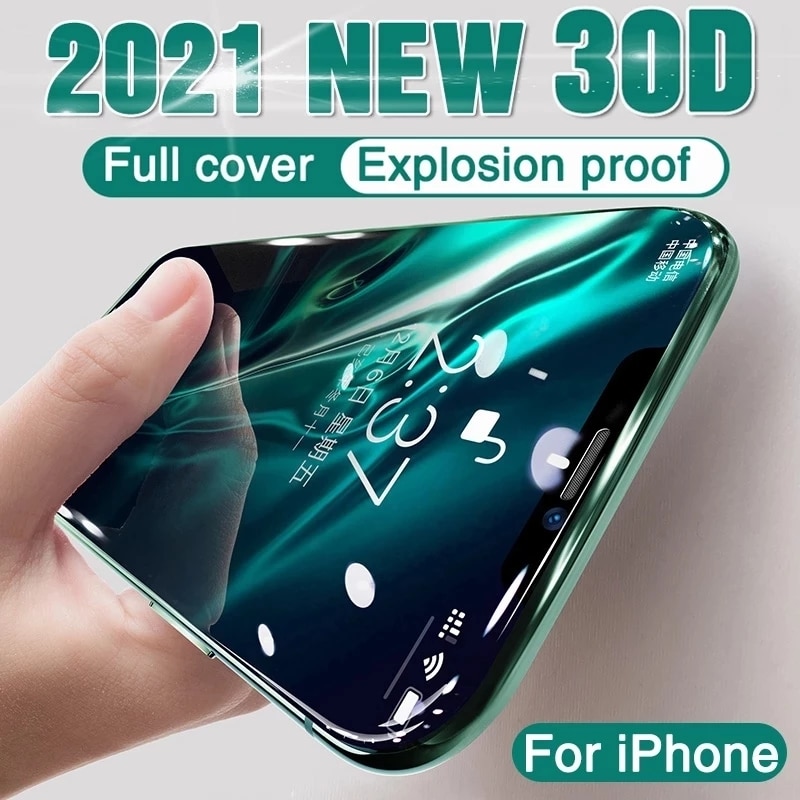 Full Cover on the For iPhone X XS Max XR 12 Hydrogel Film For iPhone 7 8 6 6s Plus 5 5S SE 11 Pro Screen Protector