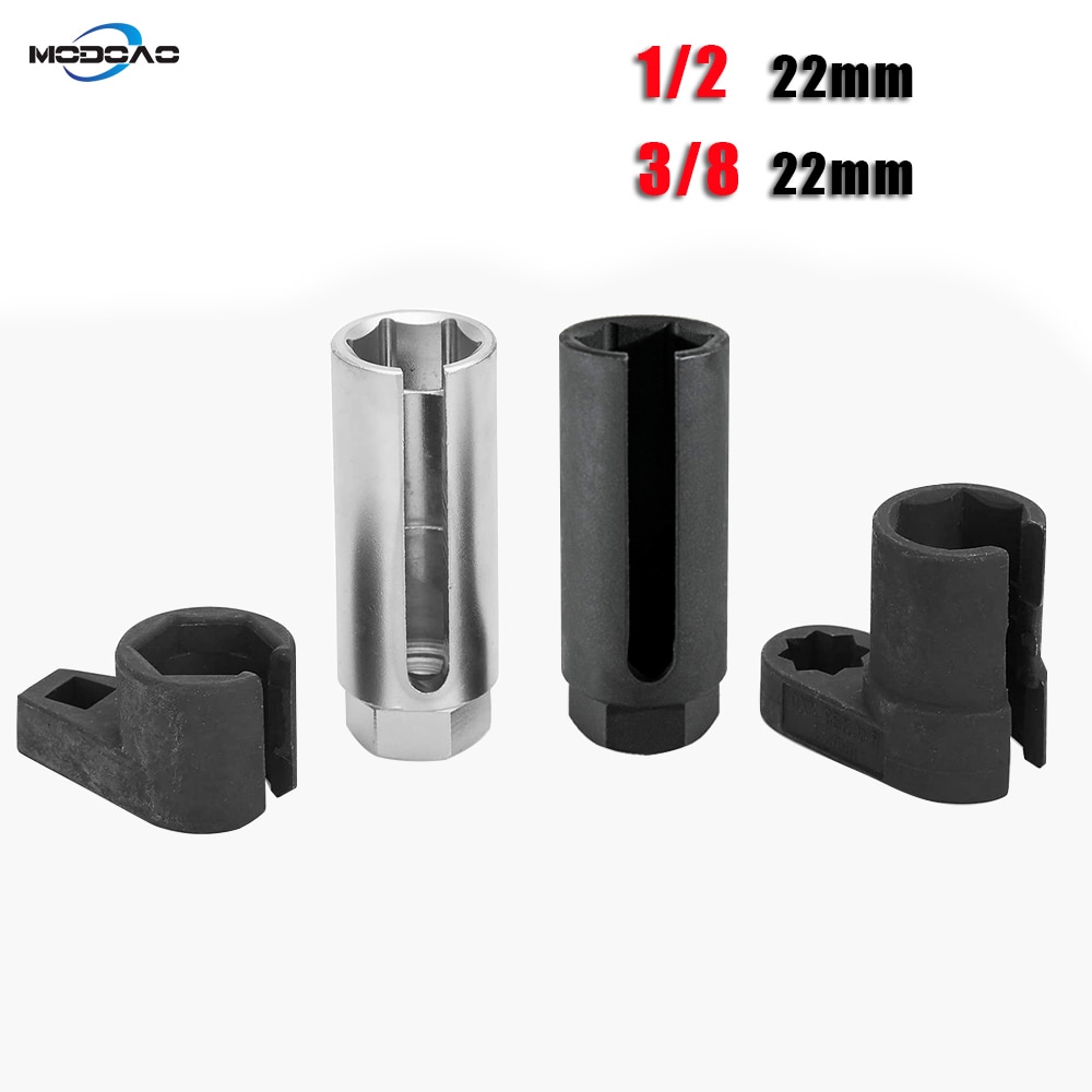 1/2 3/8 inches Drive by 7/8 inches 22mm Offset Oxygen Sensor Socket Wire Gate Accesses from Side Oxygen Sensor Removal Wrench