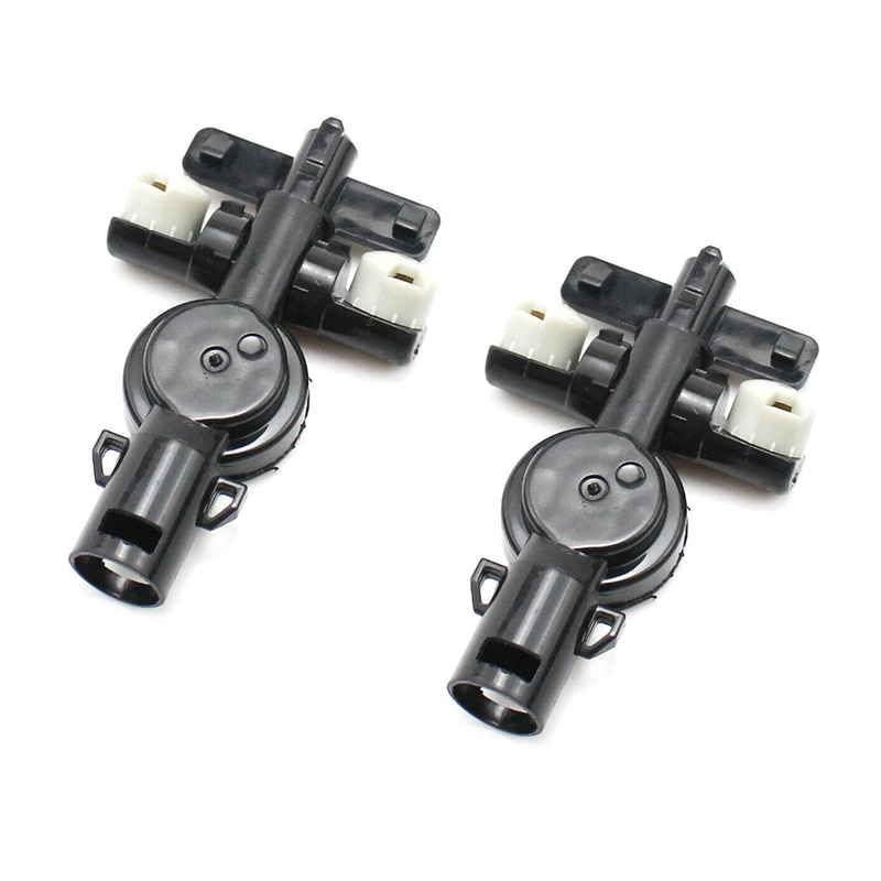 2X Headlight Water Spray Nozzle Washer Jet Connector Adapter Holder for Honda Lexus Suzuki Mazda Nissan Subaru