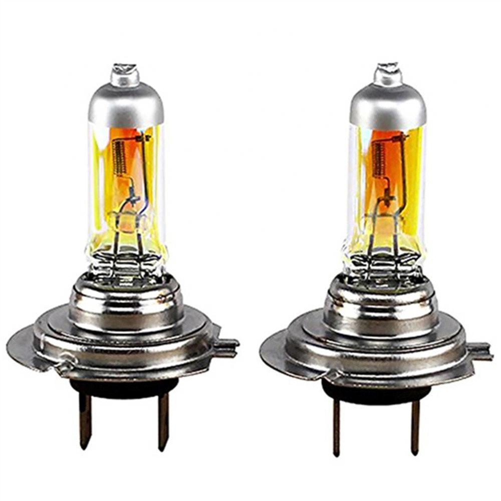 2PCS Car Halogen Headlights Daytime Running Lights H7 12V 55W Bulbs Strong Brightness Lamps Auto Universal Accessories