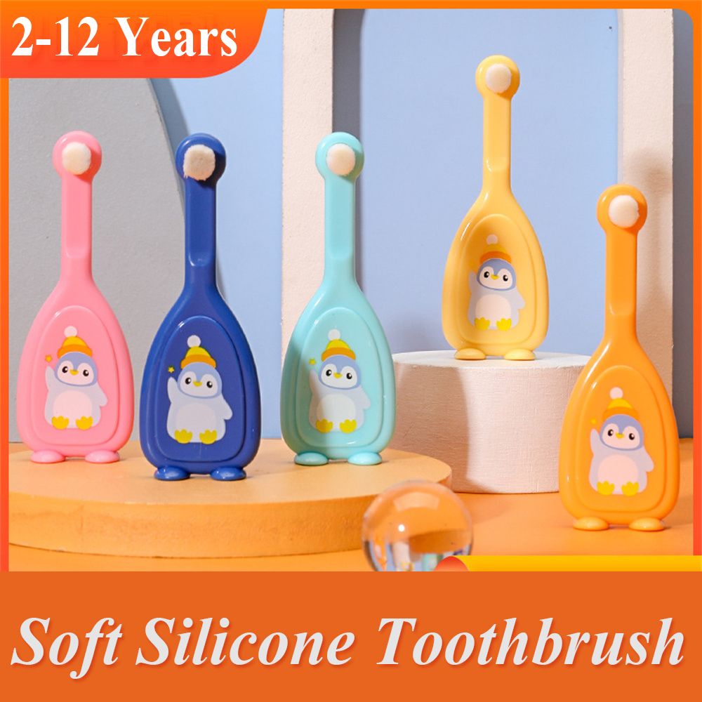 2-12 Years 1 Pc Children Extra Soft Bristled Cute Toothbrush Cartoon Handle Baby Teeth Cleaning Oral Care Toothbrush Healthy