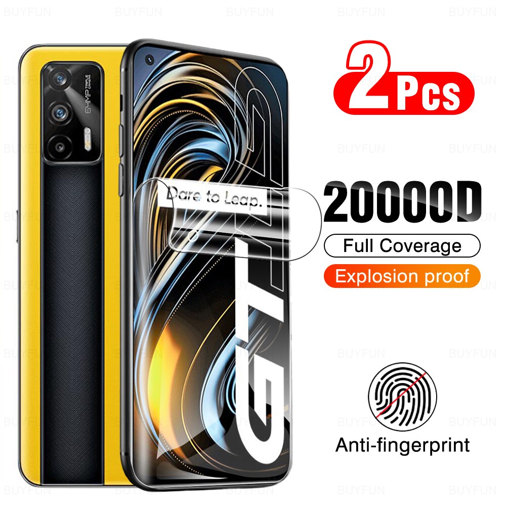 2Pcs Hydrogel Film For OPPO Realme GT GTNeo Neo2 Master GT Explorer GT Neo Master Screen Protector Protective Film 6.43" RM