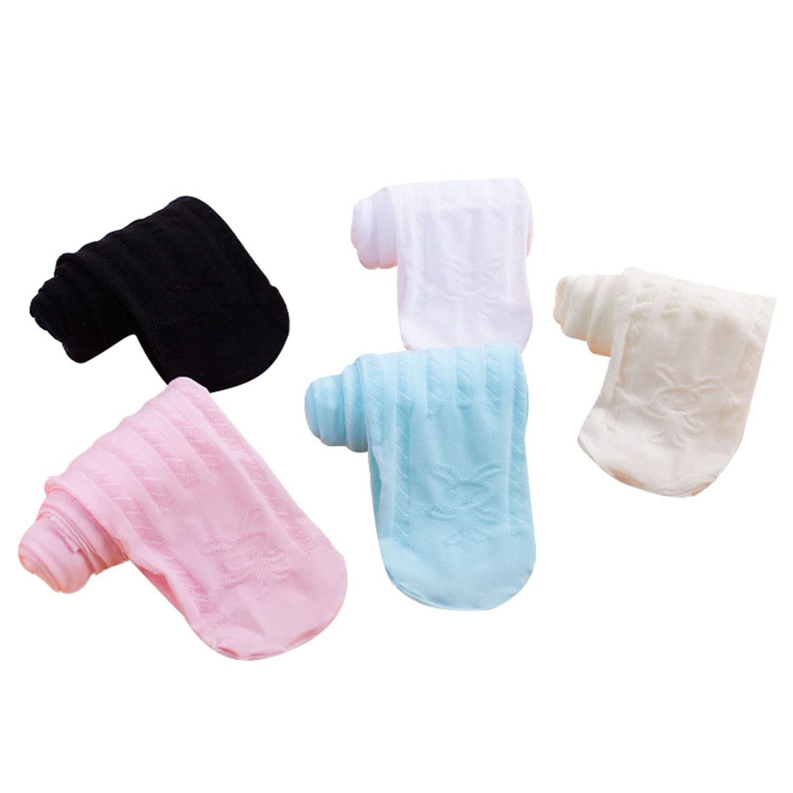 Baby Girls Summer Mesh Pantyhose, Anti-mosquito Solid Color Leggings (White, Black, Beige, Pink, Light Blue)