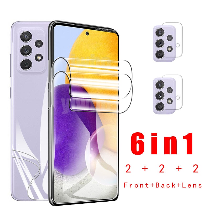 Hydrogel Film Screen Glass On For Samsung Galaxy A72 Camera Lens Tempered Protector Sumsung A52 A72 A32 A 52 72 Protective Glass
