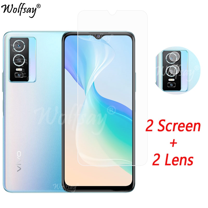 Camera Lens For Vivo Y76 5G Screen Protector Tempered Glass For Vivo Y76 Y21 Y33S Y11S V21E Camera Glass For Vivo Y76 5G Glass