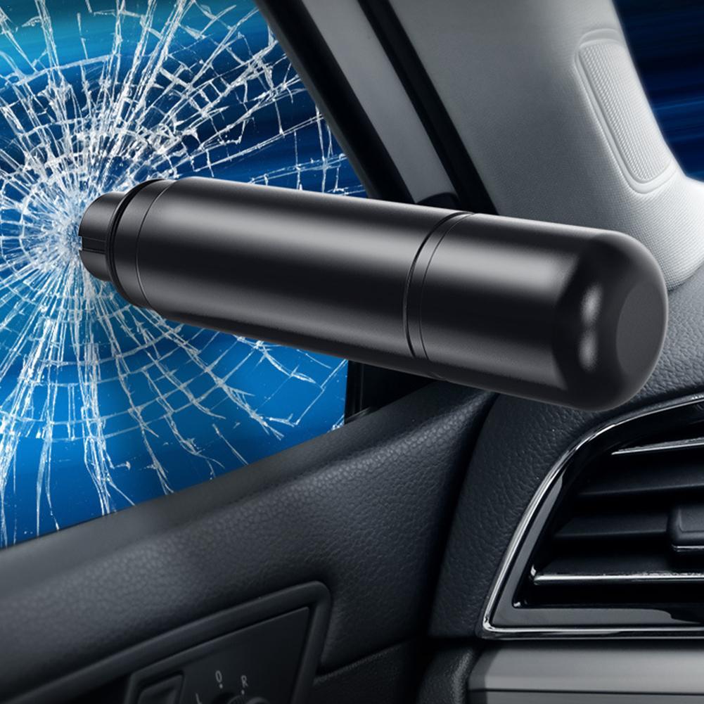 Car Safety Hammer Aluminum Alloy Auto Emergency Glass Window Breaker Seat Belt Cutter Life-Saving Escape Car Emergency Tool