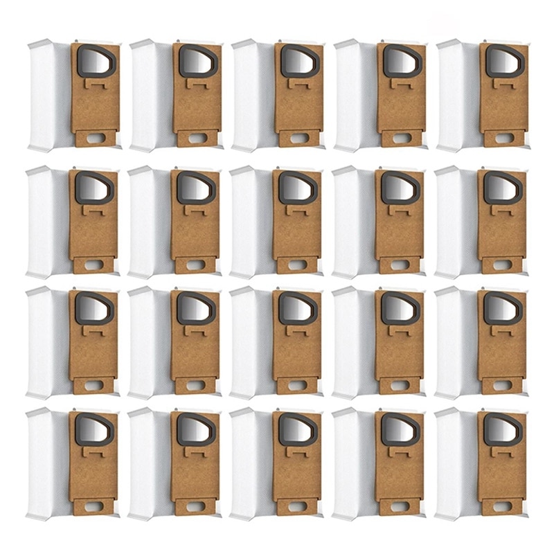 20Pcs Replacement Dust Bags for Xiaomi Roborock H7 H6 Vacuum Cleaner Non-Woven Fabric Bags Accessories