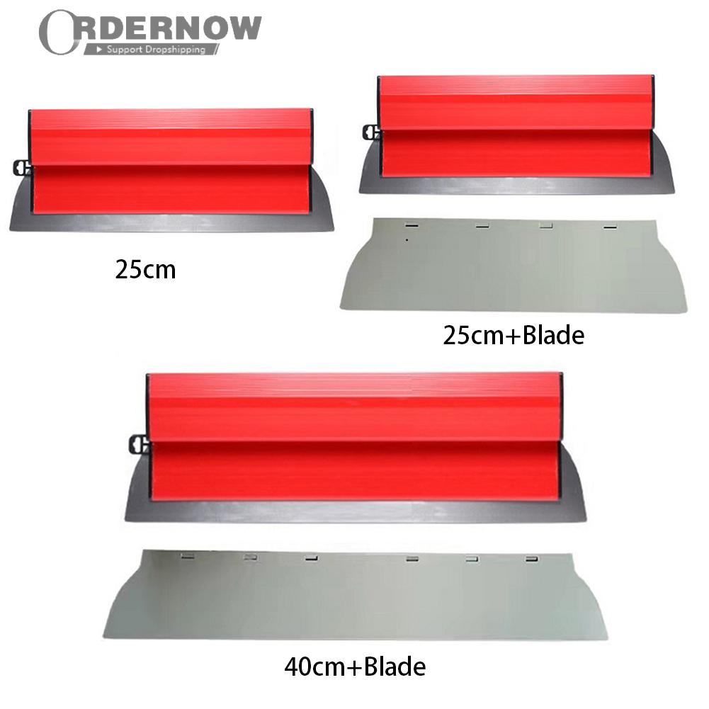 25/40cm Drywall Smoothing Tool Stainless Steel Putty Knife Painting Finishing Skimming Blades Wall Plastering Tools