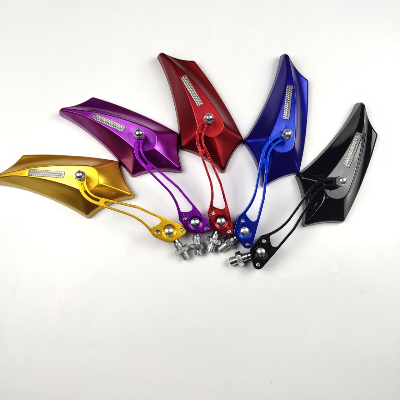 Motorcycle rearview mirror reflector retrofit diamond reversing mirror 10mm8mm mirror accessories Retrovisor de motocicleta