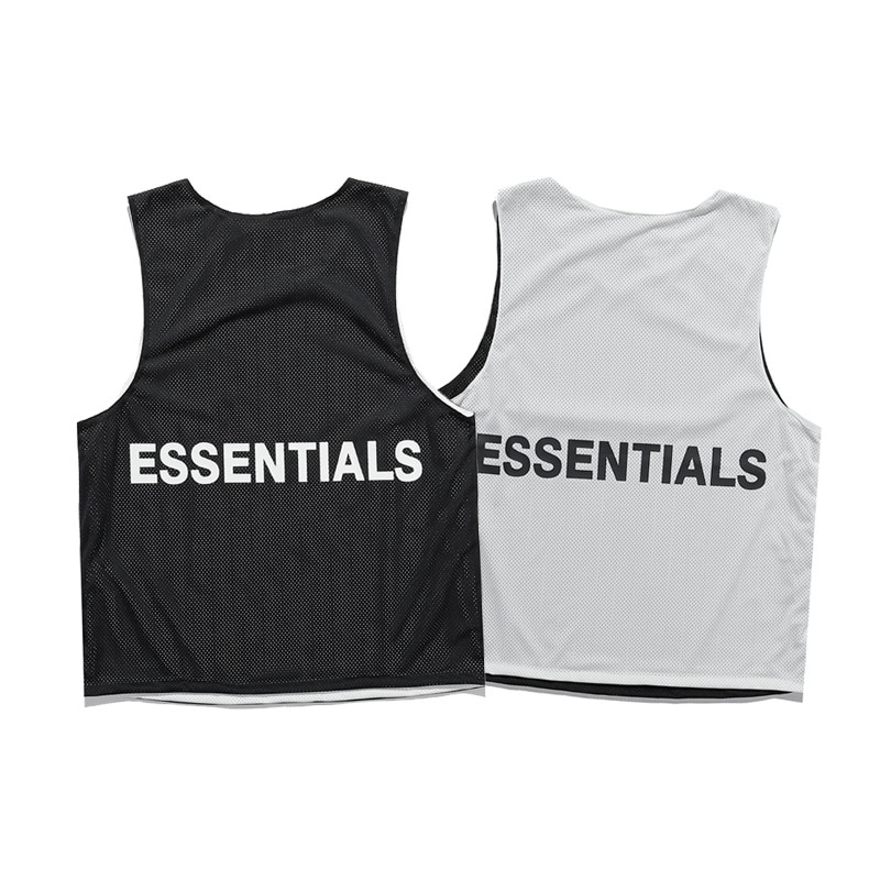 Oversized Essentials Tank Tops 100% 1:1 Men and Women Mesh Tops Gym Bodybuilding Tank Tops Home Essentials Sleeveless T Shirt