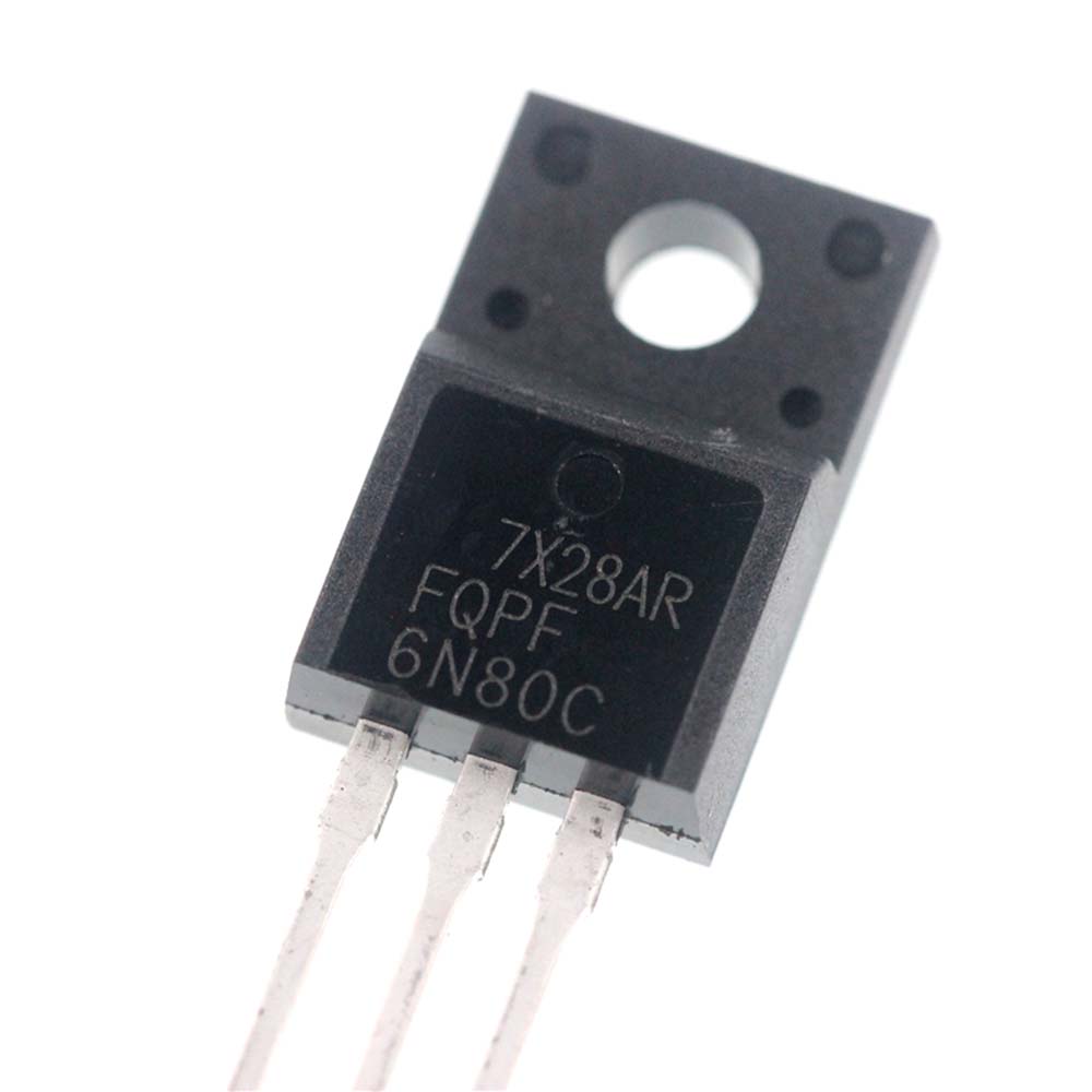 10PCS FQPF6N80C TO-220 6N80C 6N80 TO220 FQPF6N80 TO-220F MOSFET transistor