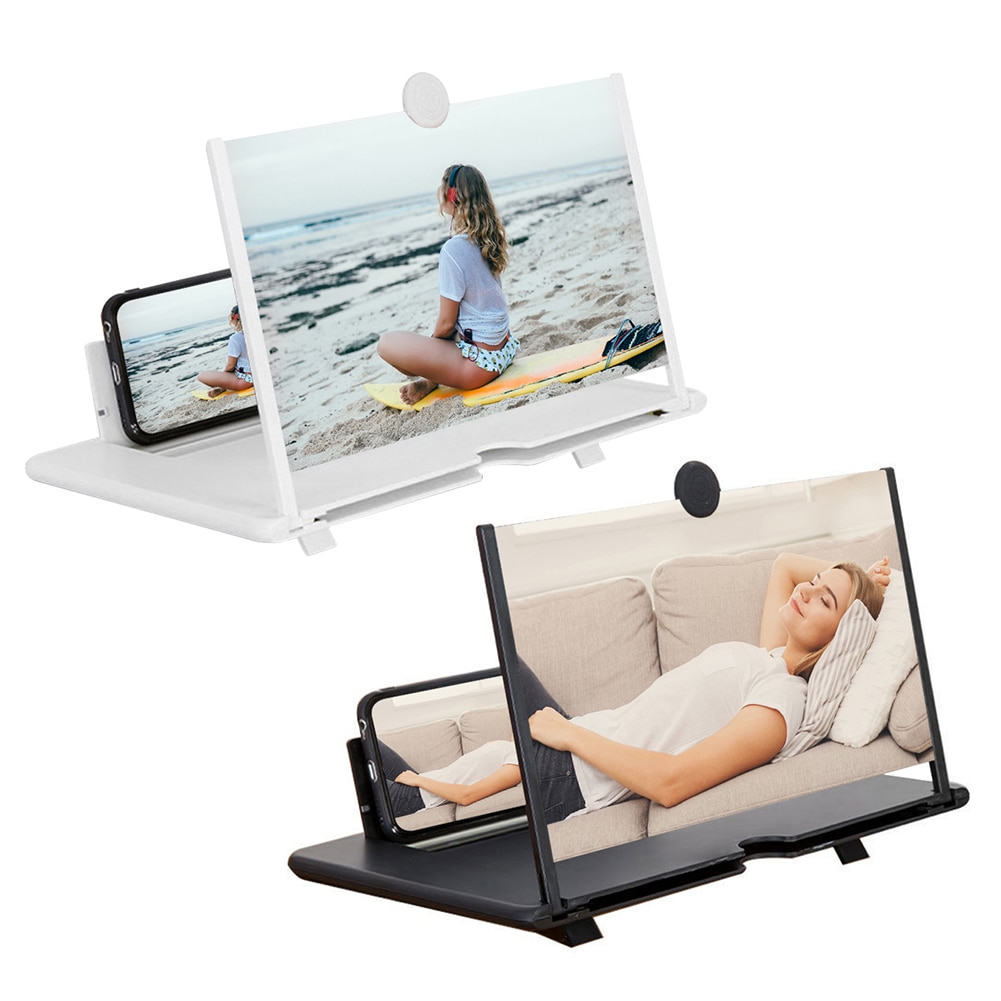 14/12/10 inch 3D Screen Amplifier Mobile Phone Screen Video Magnifier for Phone Enlarged Screen Phone Stand Bracket Dropshipping