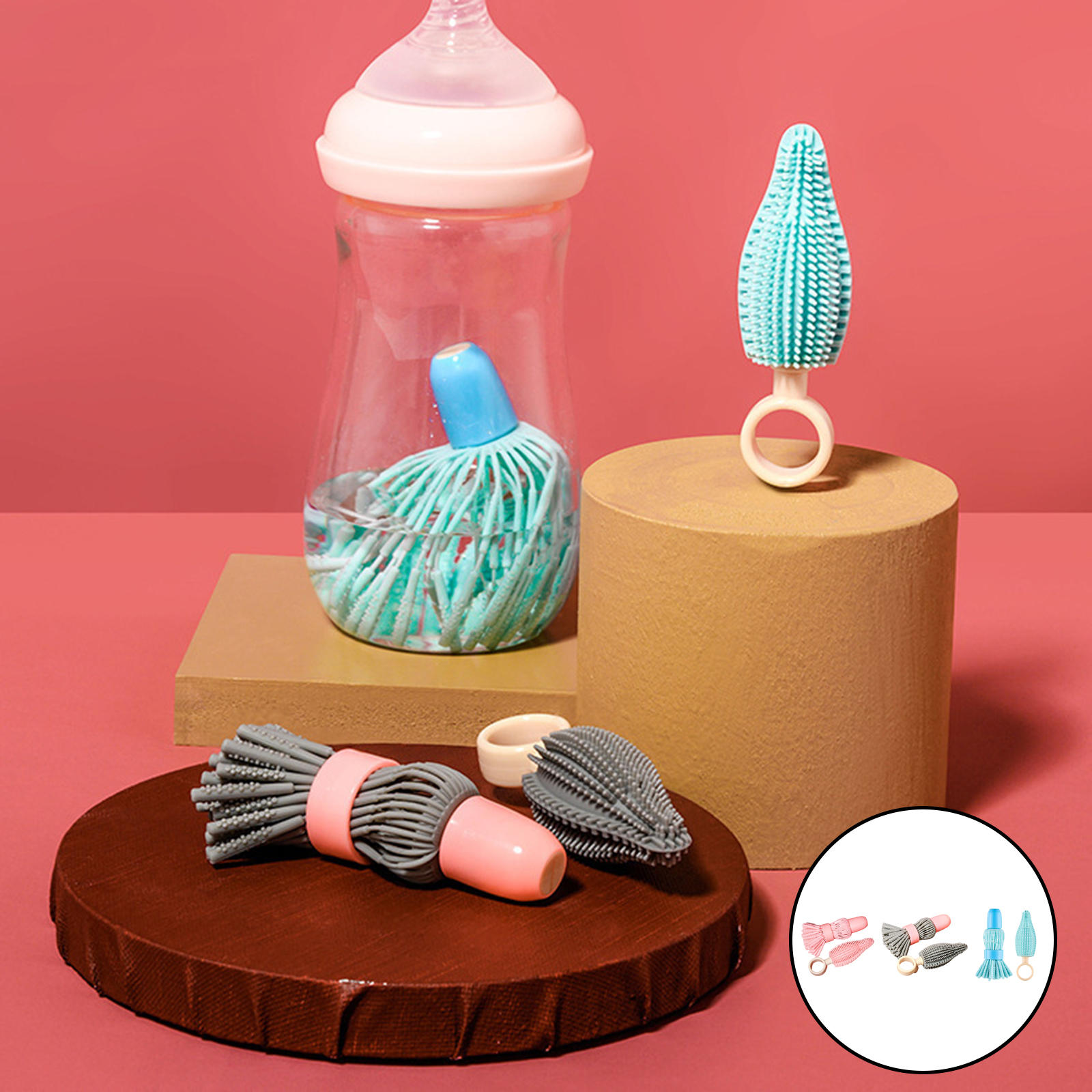 Baby Bottle Brush Milk Bottle Brush Bottle Cleaning Brush for Milk Bottle Outdoor Infant