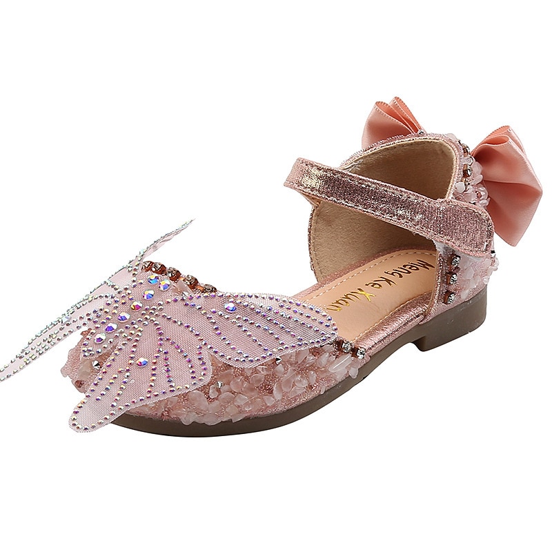 Summer New Korean Rhinestone Soft Sole Girls Sandals Princess Shoes Children Shoes Spring Girls PU Leather Shoes Party Shoes